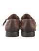 Prada Leather Eyelet Trim Monk Straps