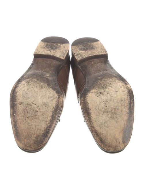 Prada Leather Eyelet Trim Monk Straps