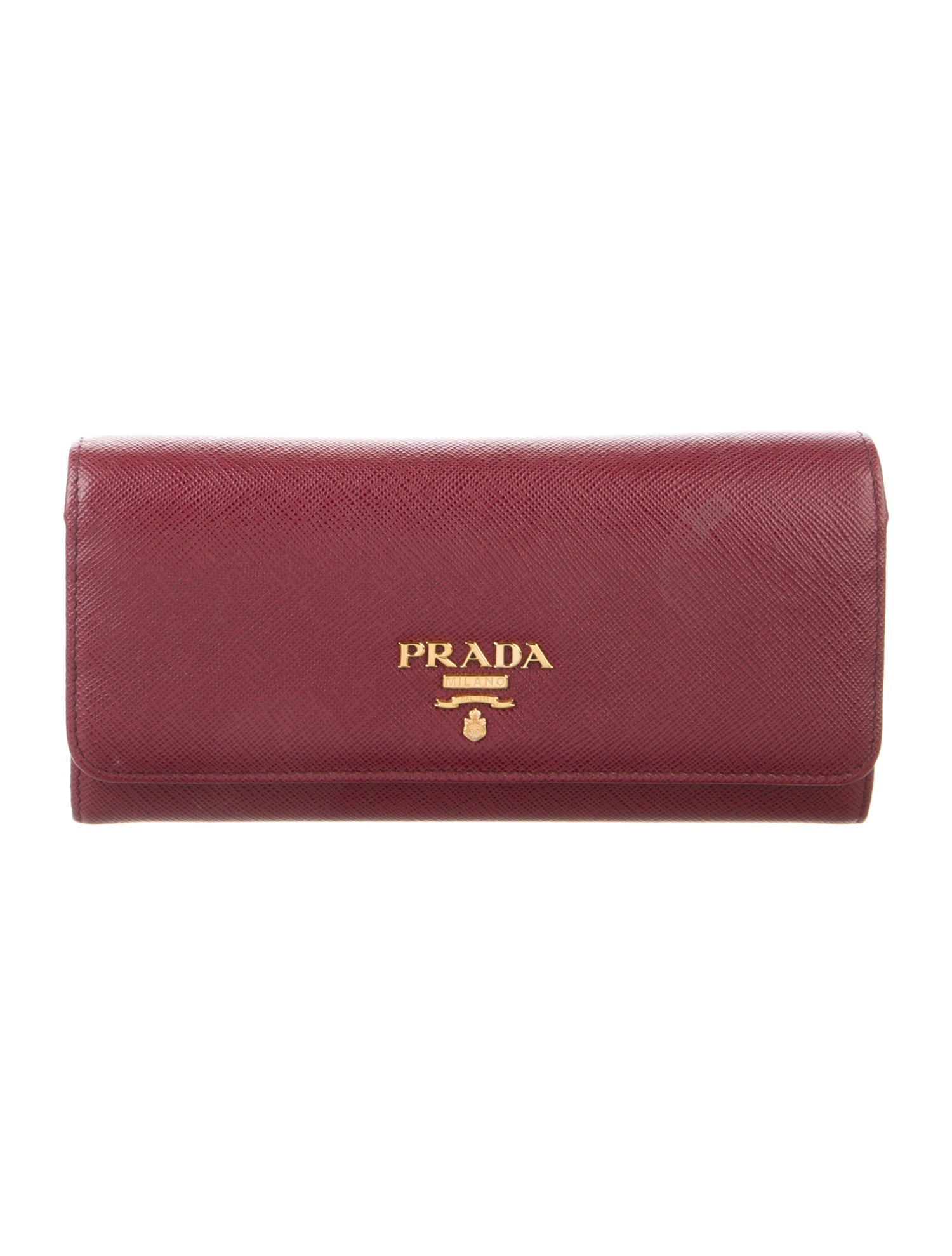 Prada Saffiano Metal Leather Continental Wallet