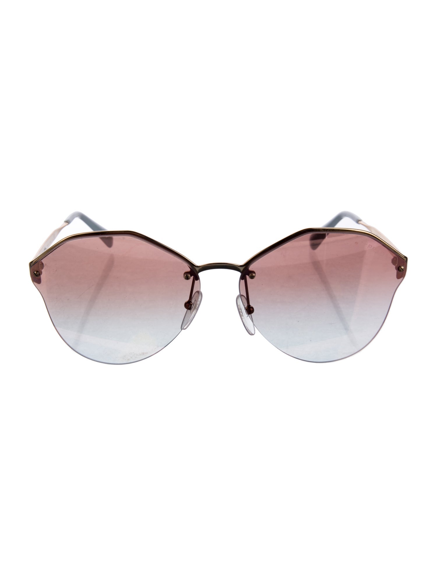 Prada Oversize Mirrored Sunglasses