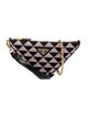 Prada Enameled Metal Triangle Triangle Mini