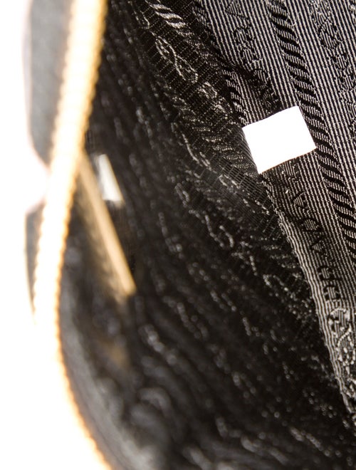 Prada Enameled Metal Triangle Triangle Mini