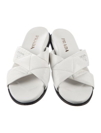 Prada Leather Slides