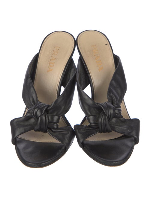 Prada Leather Slides