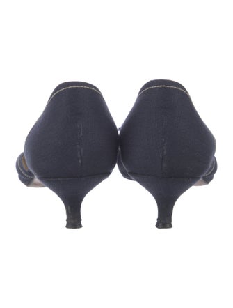 Prada Leather D'Orsay Pumps