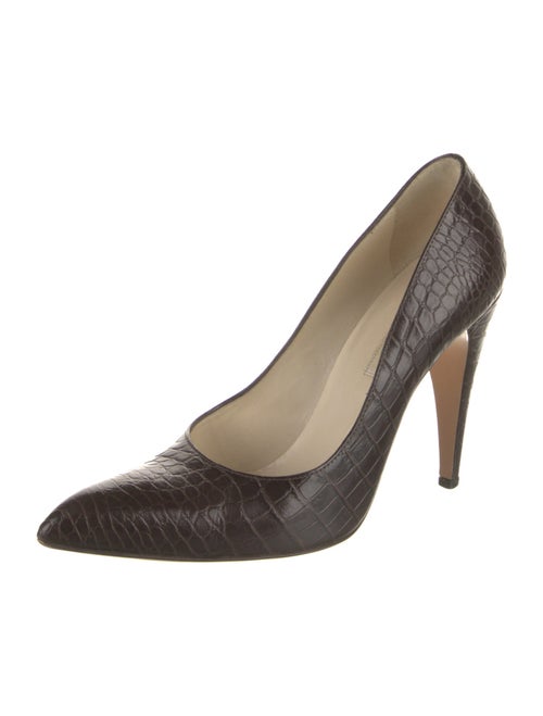 Prada Embossed Leather Pumps