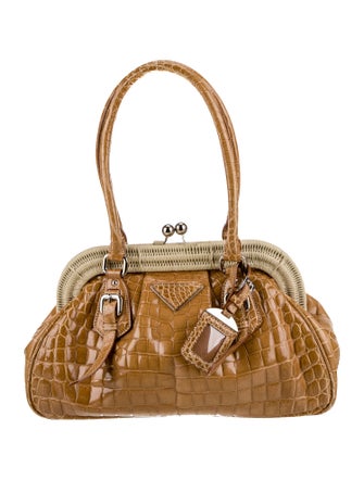 Prada Raffia Grass Shoulder Bag