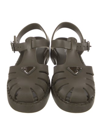 Prada Rubber Gladiator Sandals