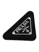 Prada Leather & Enameled Triangle Pin