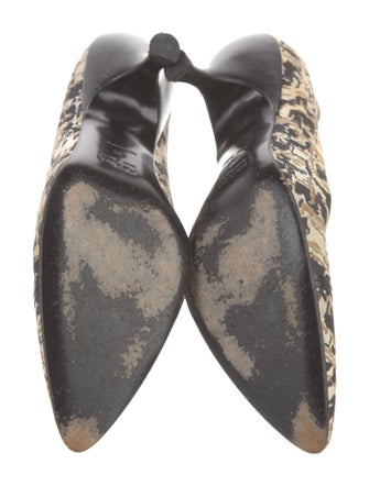 Prada Canvas Printed Pumps