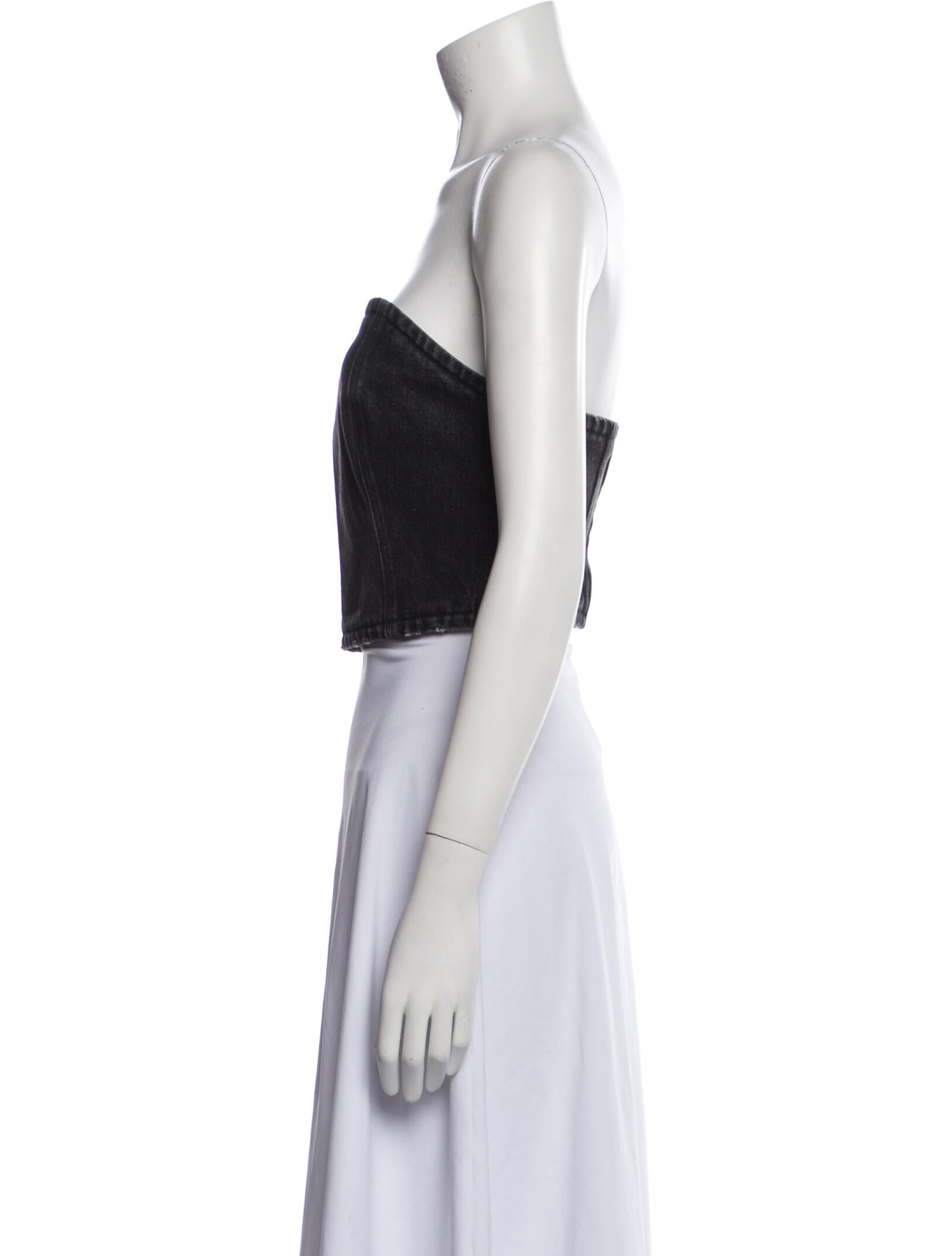 Prada 2022 Strapless Crop Top