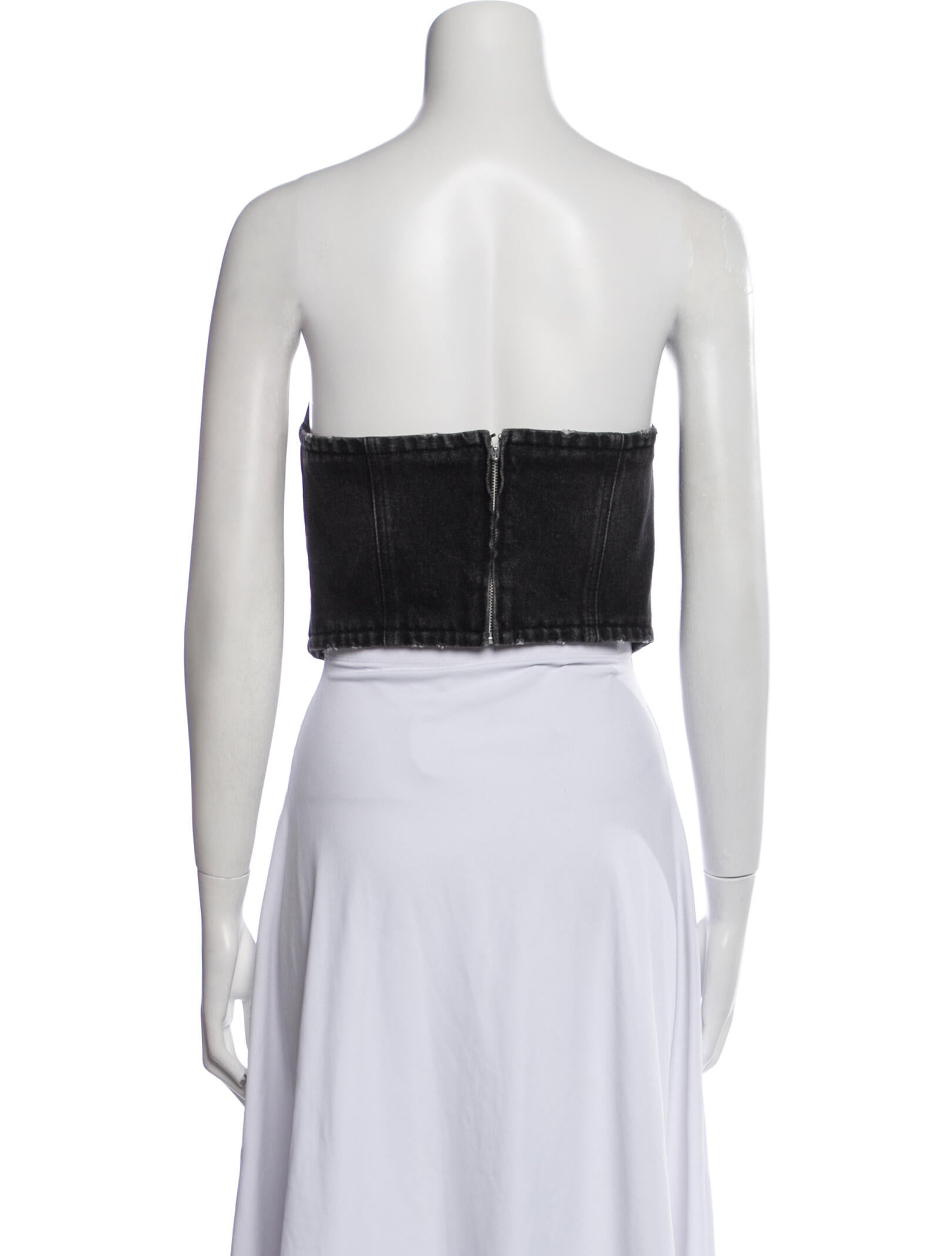 Prada 2022 Strapless Crop Top