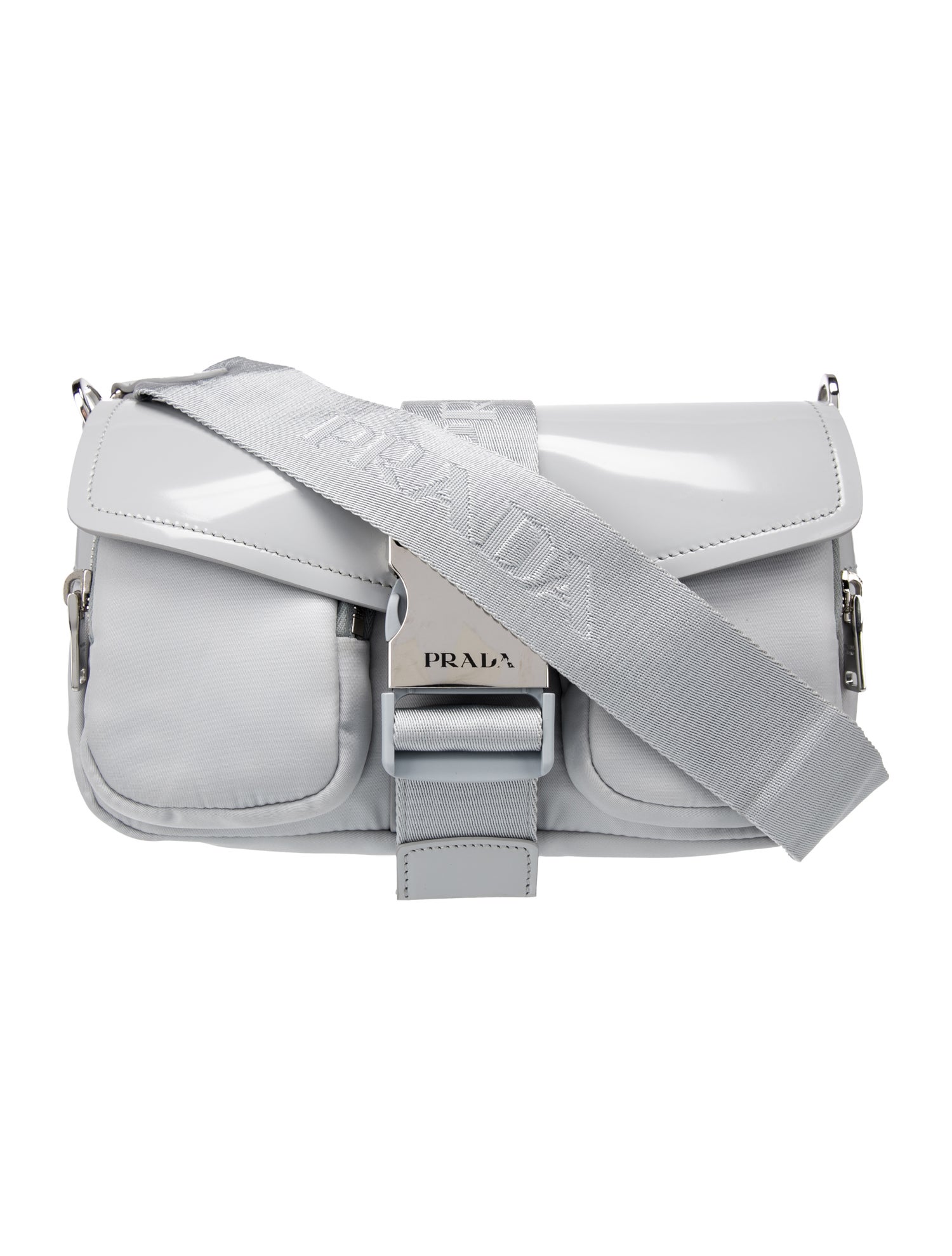 Prada Tessuto Nylon Tessuto Spazzolato Crossbody Bag Small