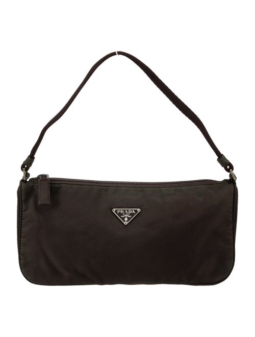 Prada Enameled Metal Triangle Top Handle Bag Mini