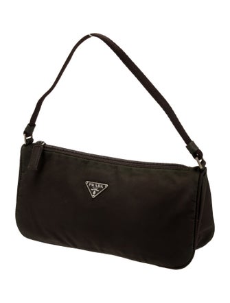 Prada Enameled Metal Triangle Top Handle Bag Mini
