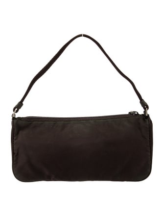 Prada Enameled Metal Triangle Top Handle Bag Mini