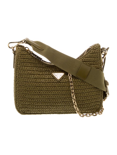 Prada Enameled Metal Triangle Re-Edition 2005