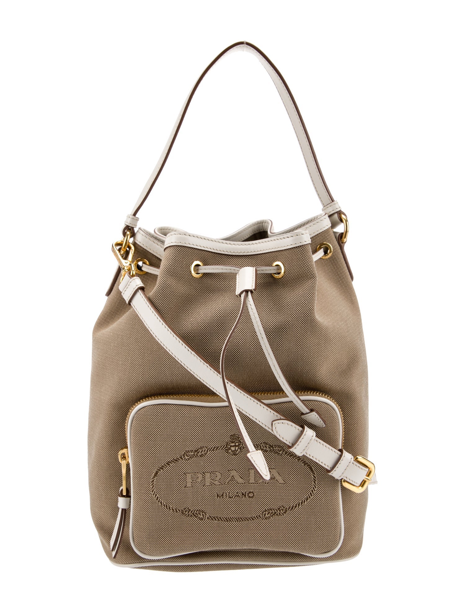 Prada Glace Calf Leather Bucket Bag