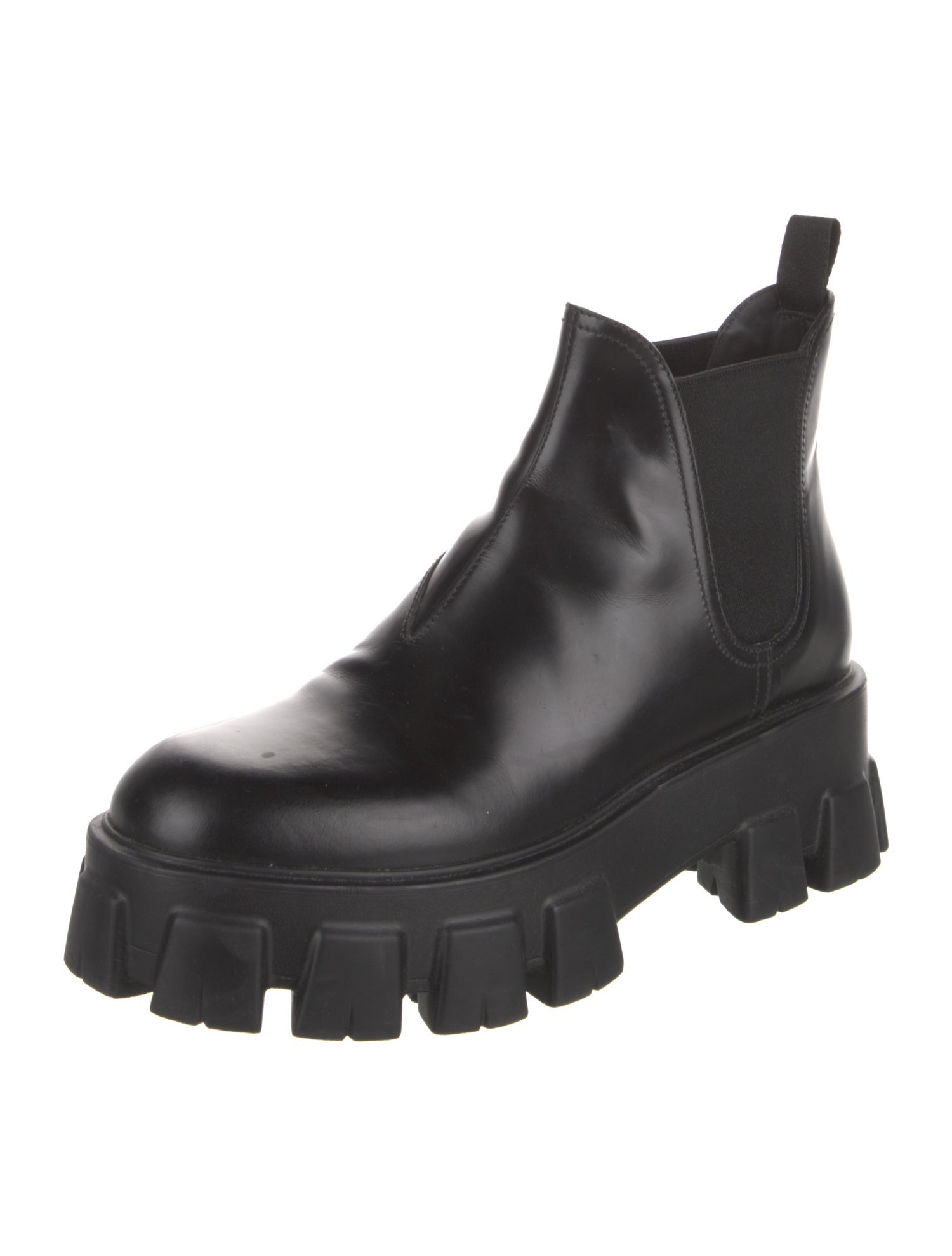 Prada Leather Chelsea Boots
