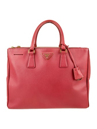 Prada Saffiano Leather Galleria Double Zip Large