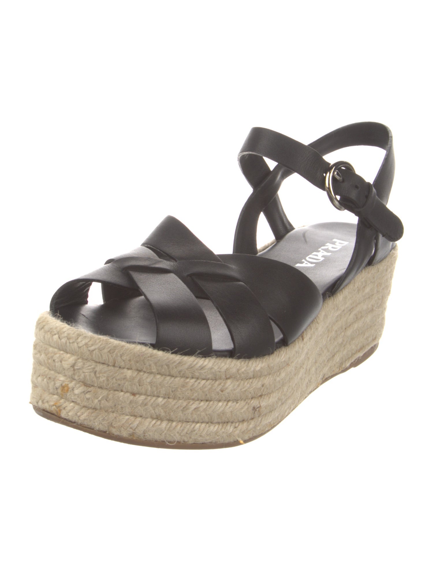 Prada Leather Espadrilles