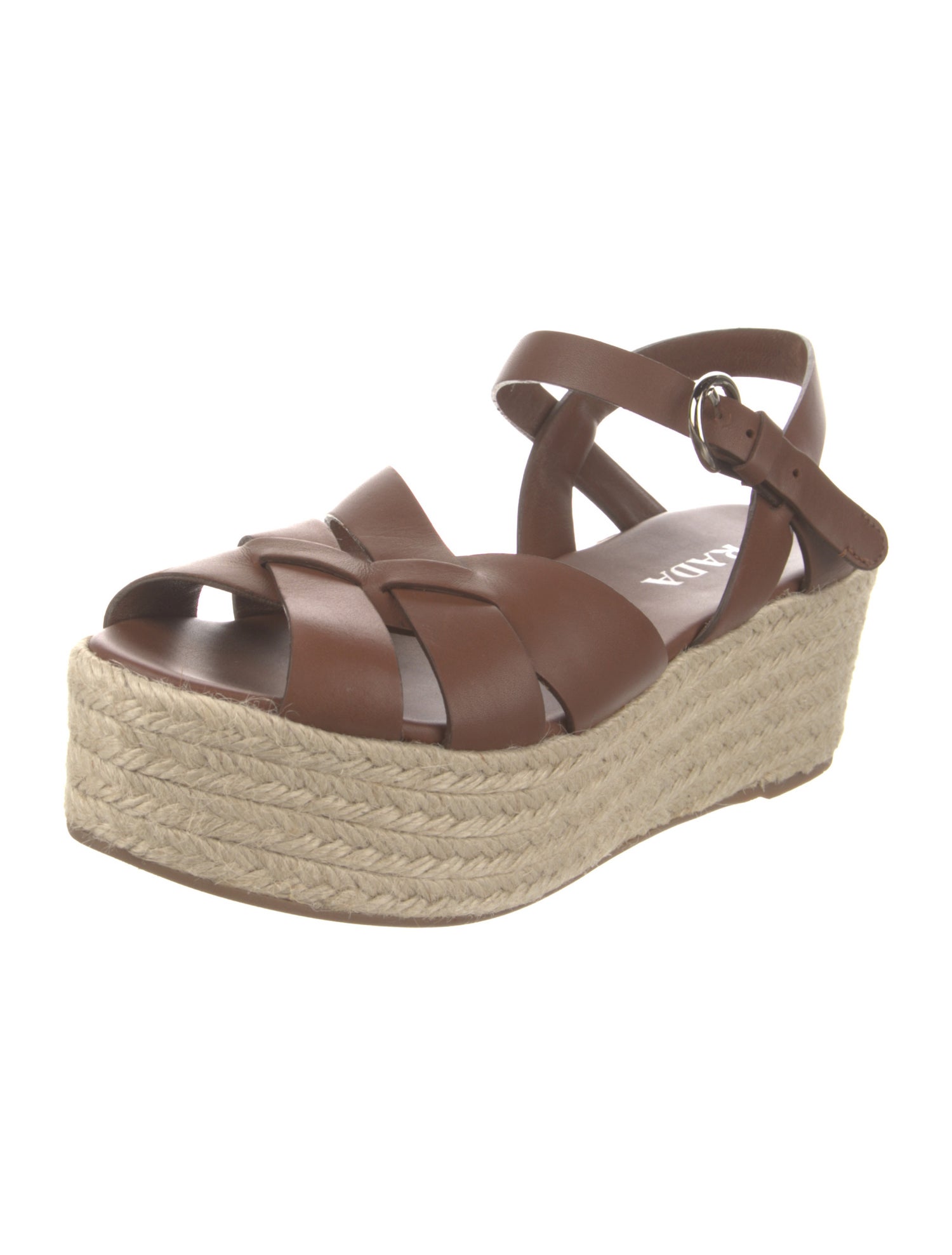 Prada Leather Espadrilles