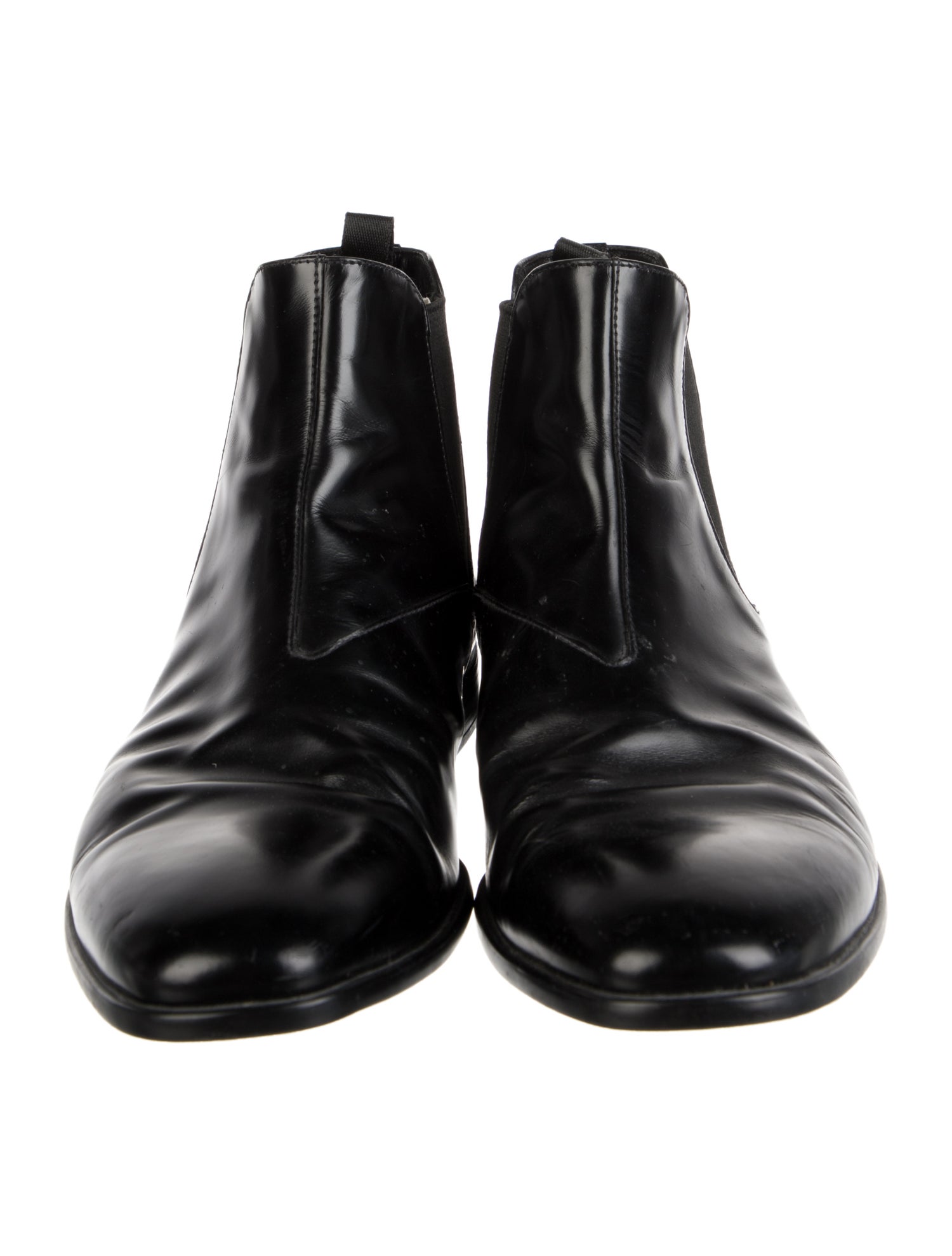 Prada Leather Chelsea Boots