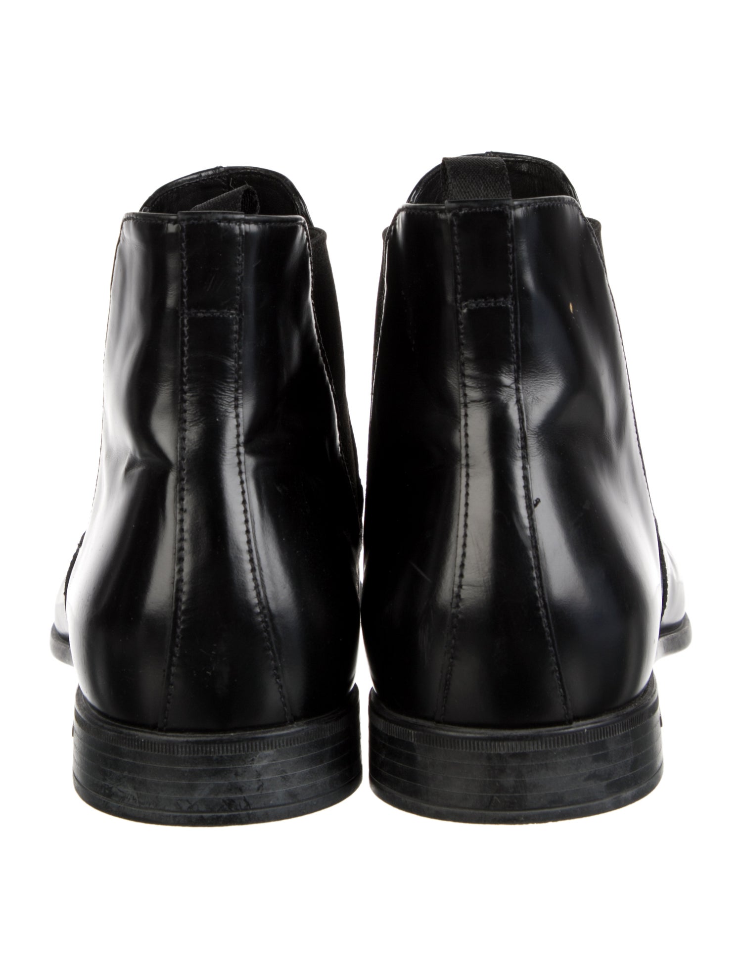 Prada Leather Chelsea Boots