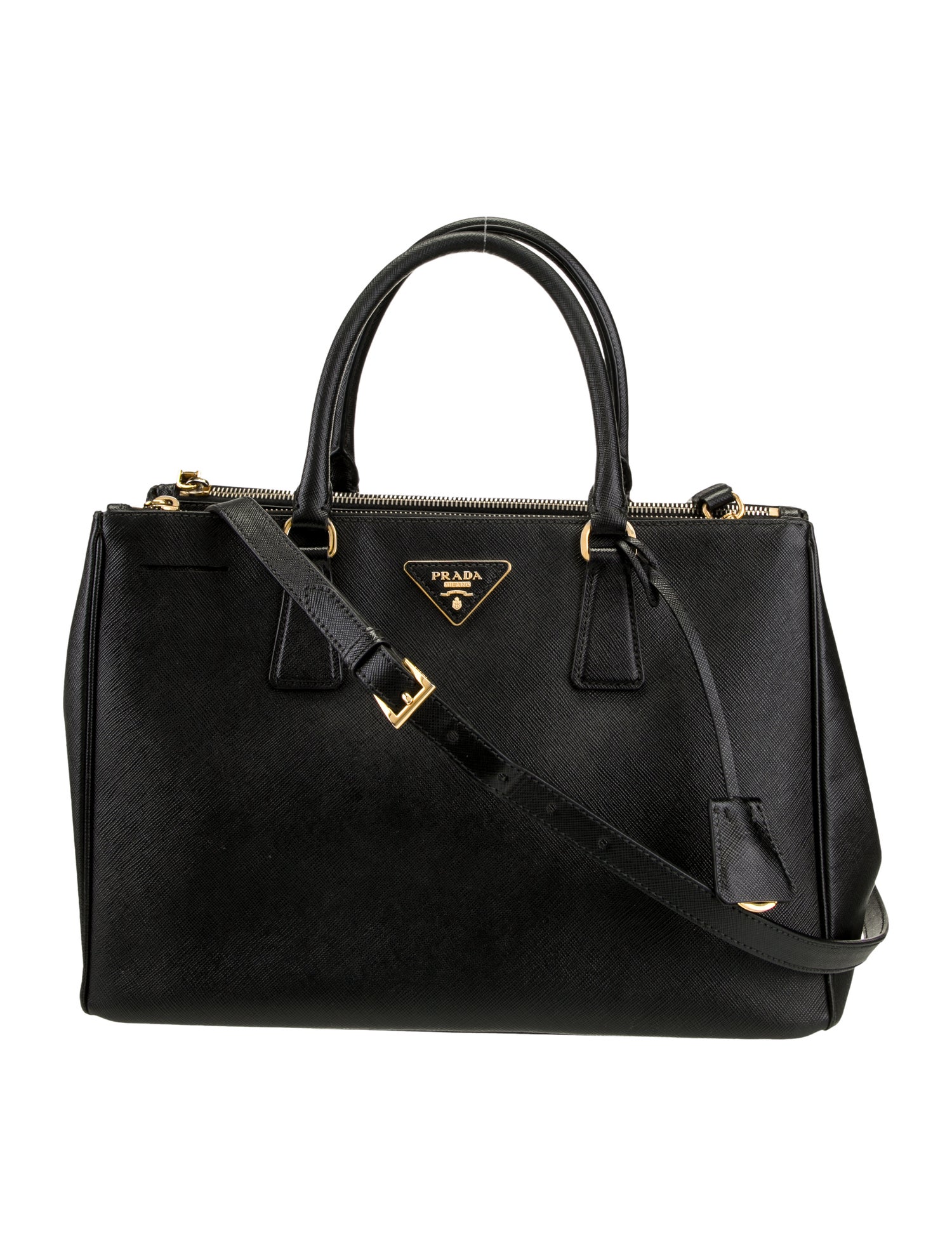 Prada Saffiano Leather Galleria Double Zip Medium