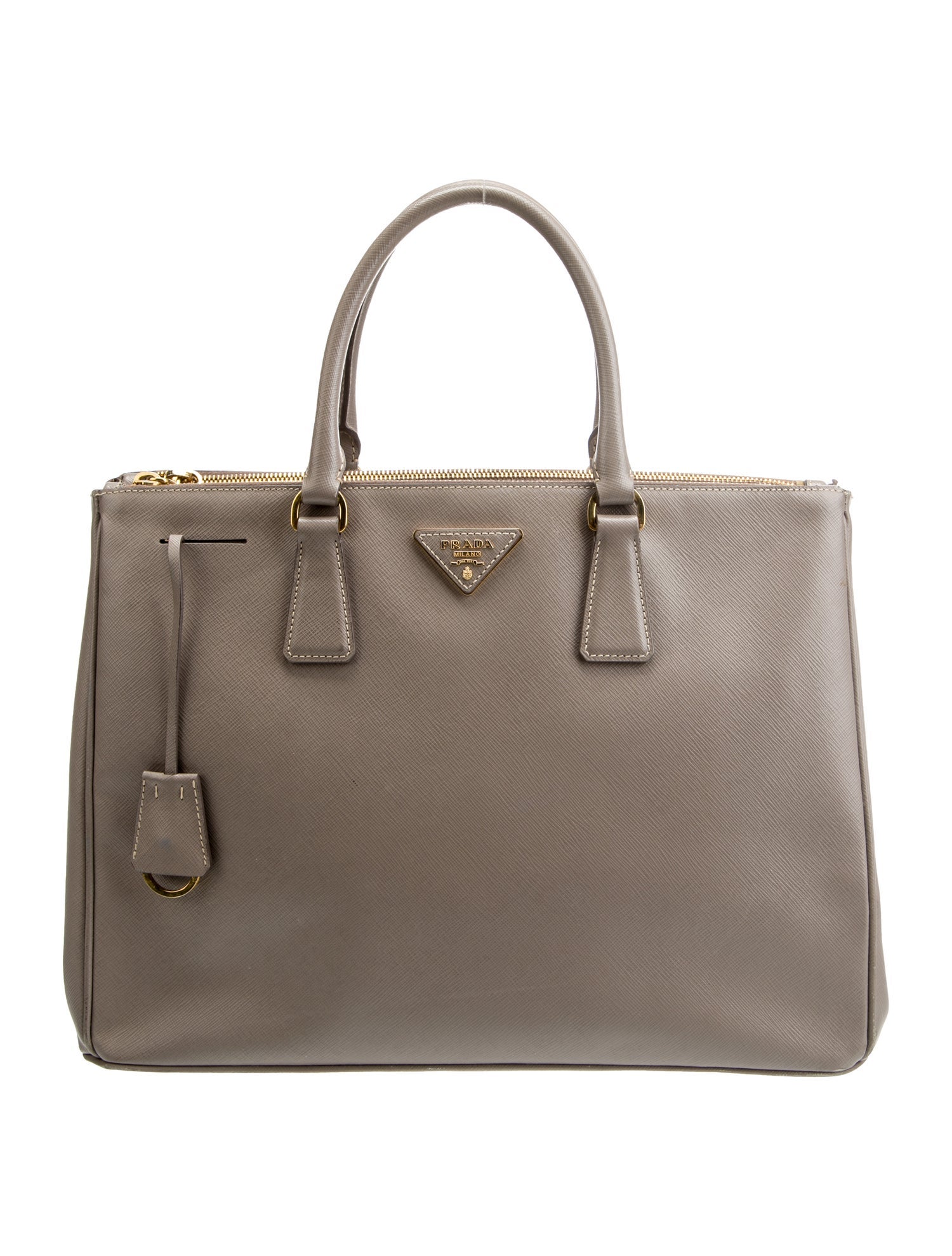 Prada Saffiano Leather Galleria Double Zip Large