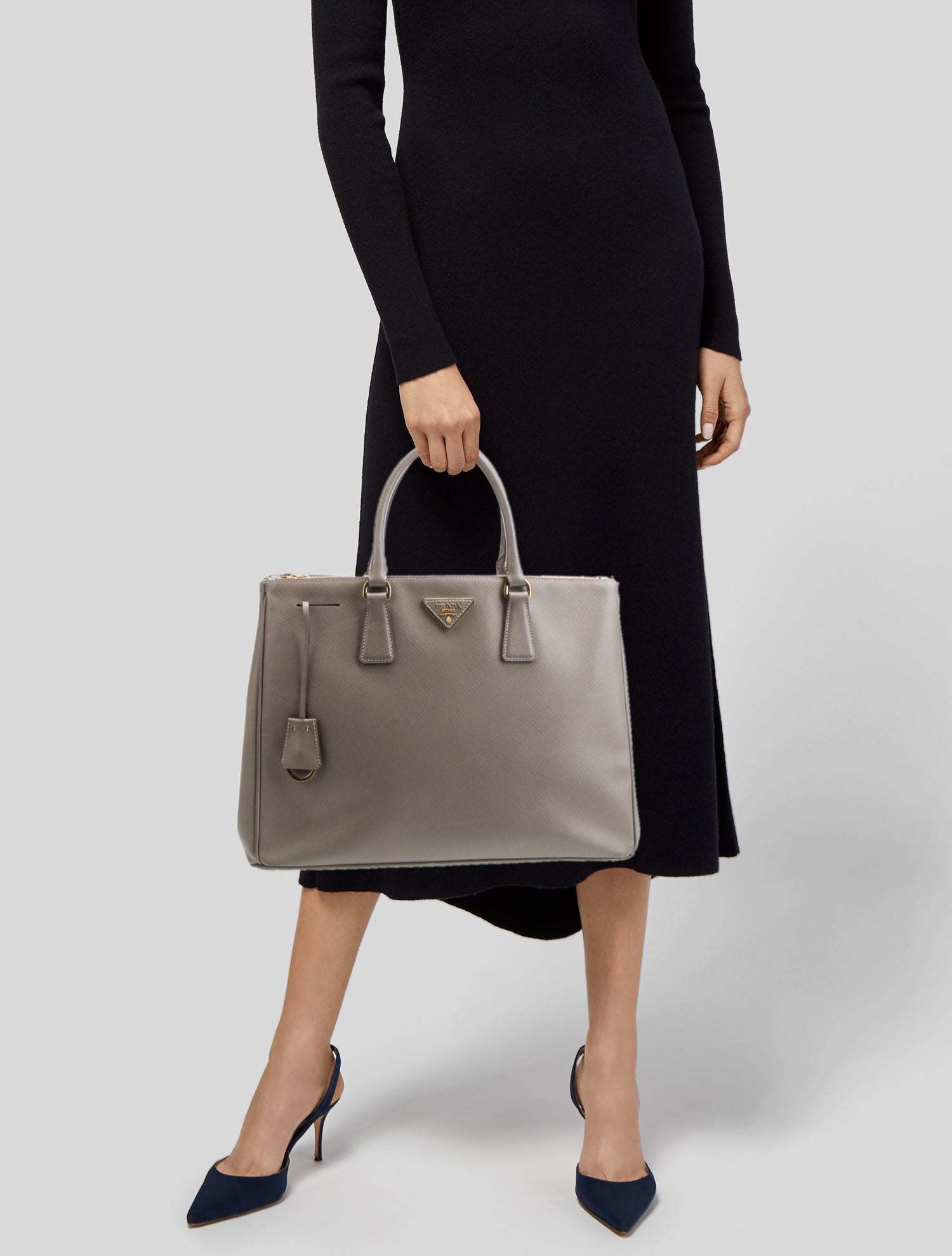 Prada Saffiano Leather Galleria Double Zip Large