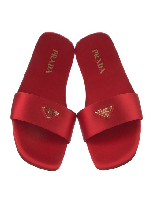 Prada Satin Slides