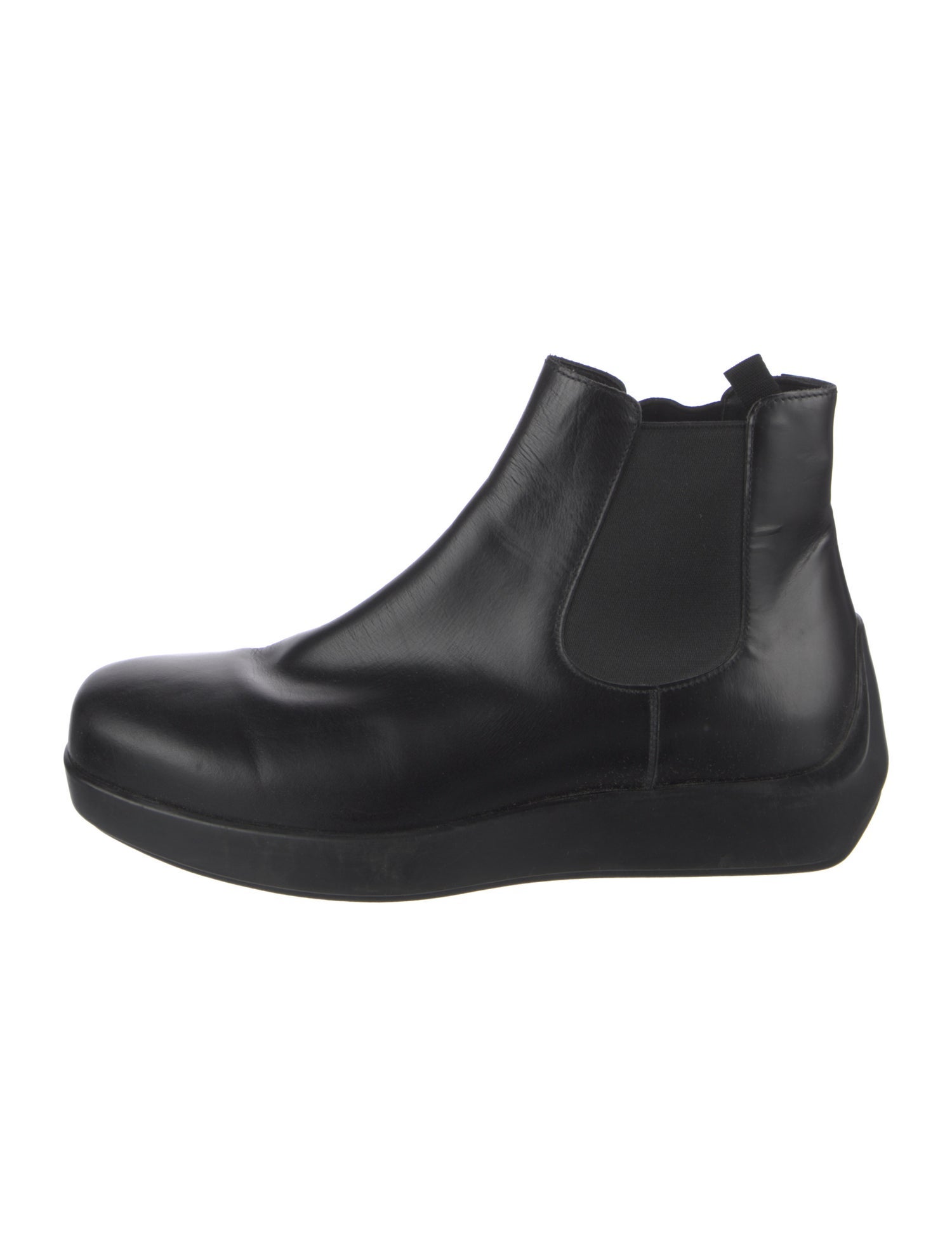 Prada Leather Chelsea Boots