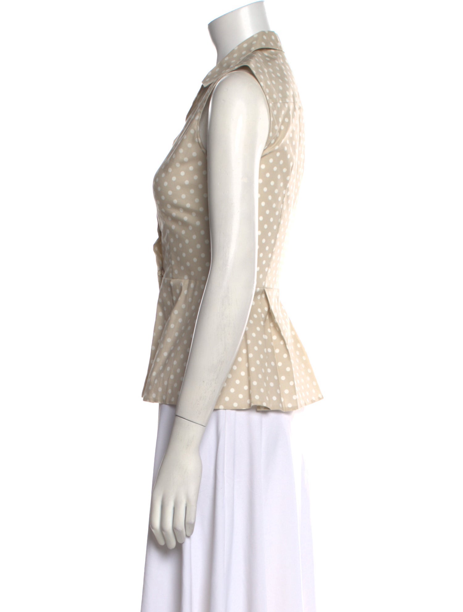 Prada 2011 Polka Dot Print Top