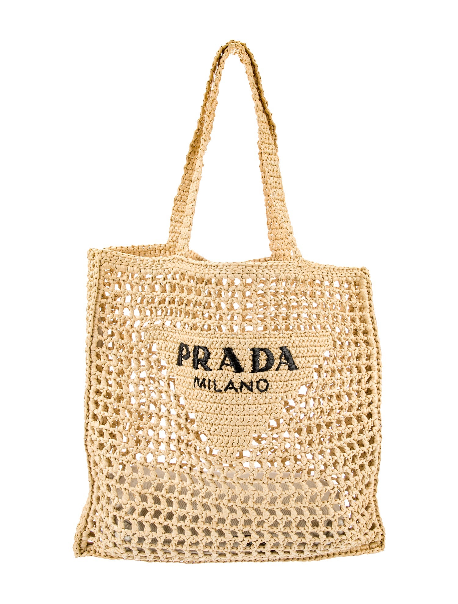 Prada Raffia Grass Tote