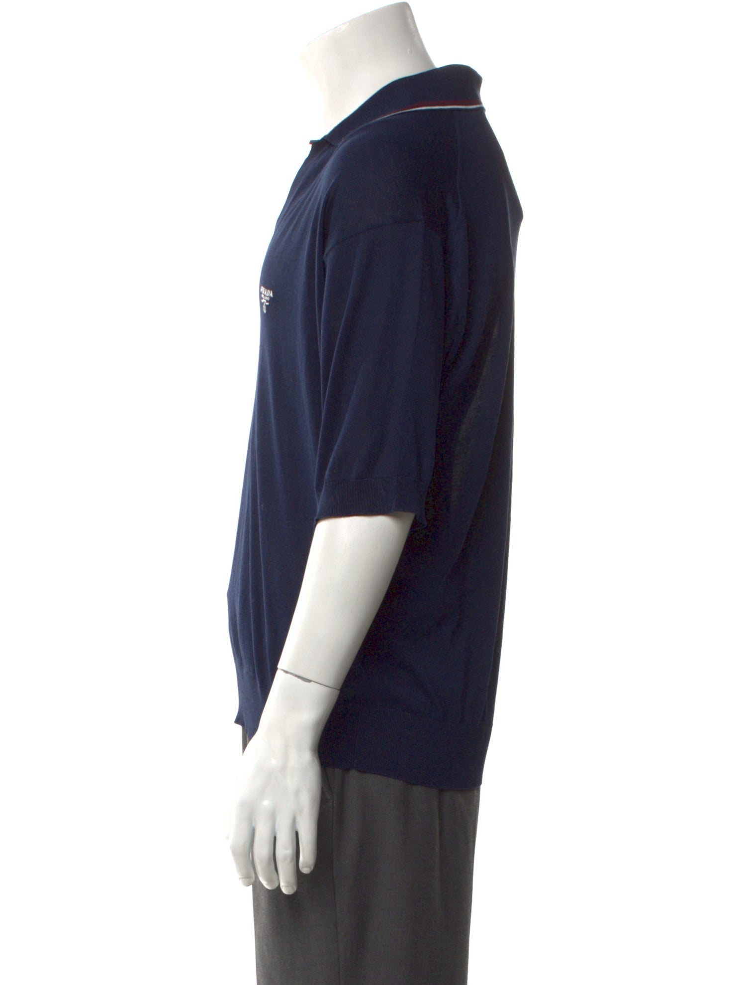 Prada 2024 V-Neck Polo Shirt w/ Tags