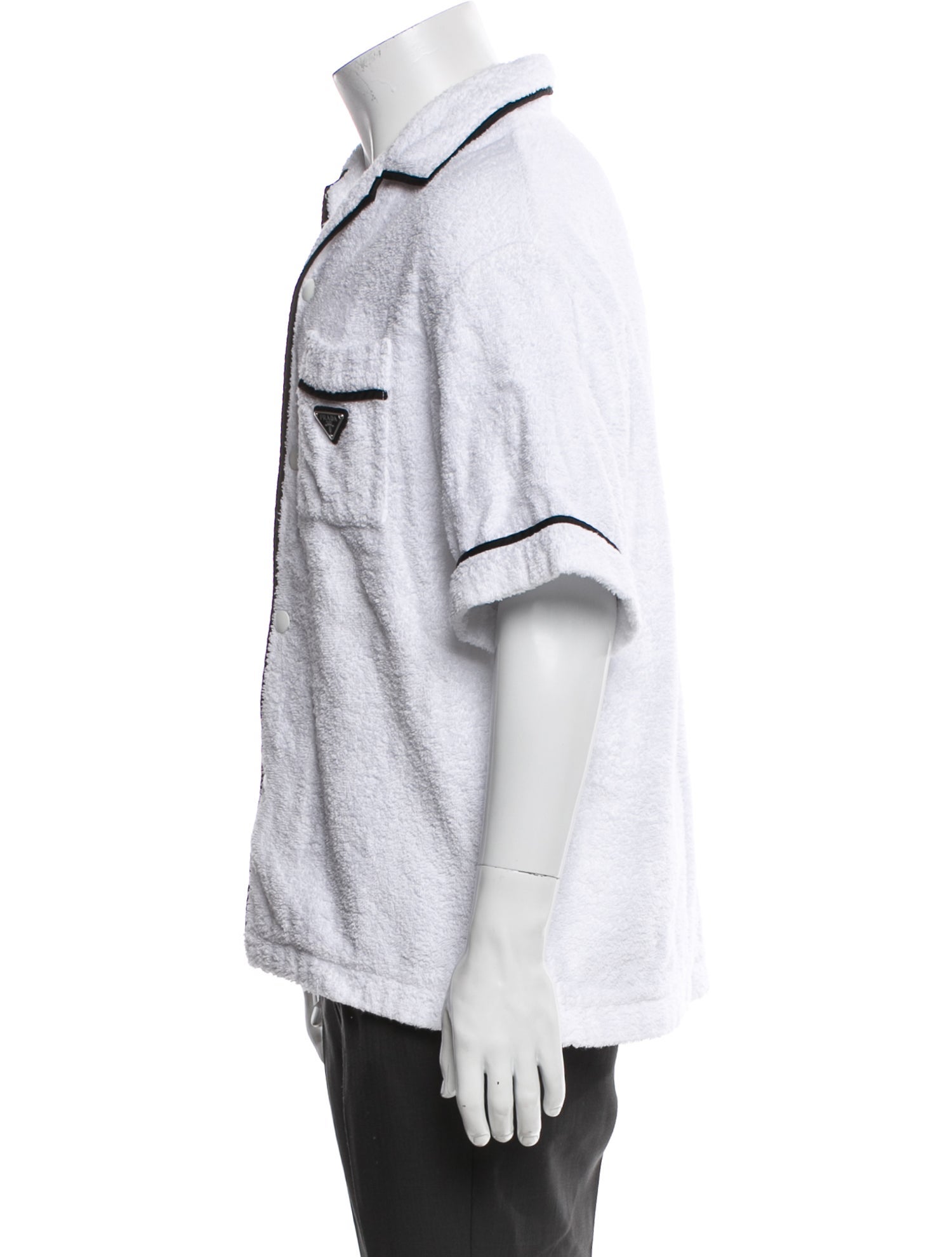 Prada 2021 Enameled Metal Triangle Shirt