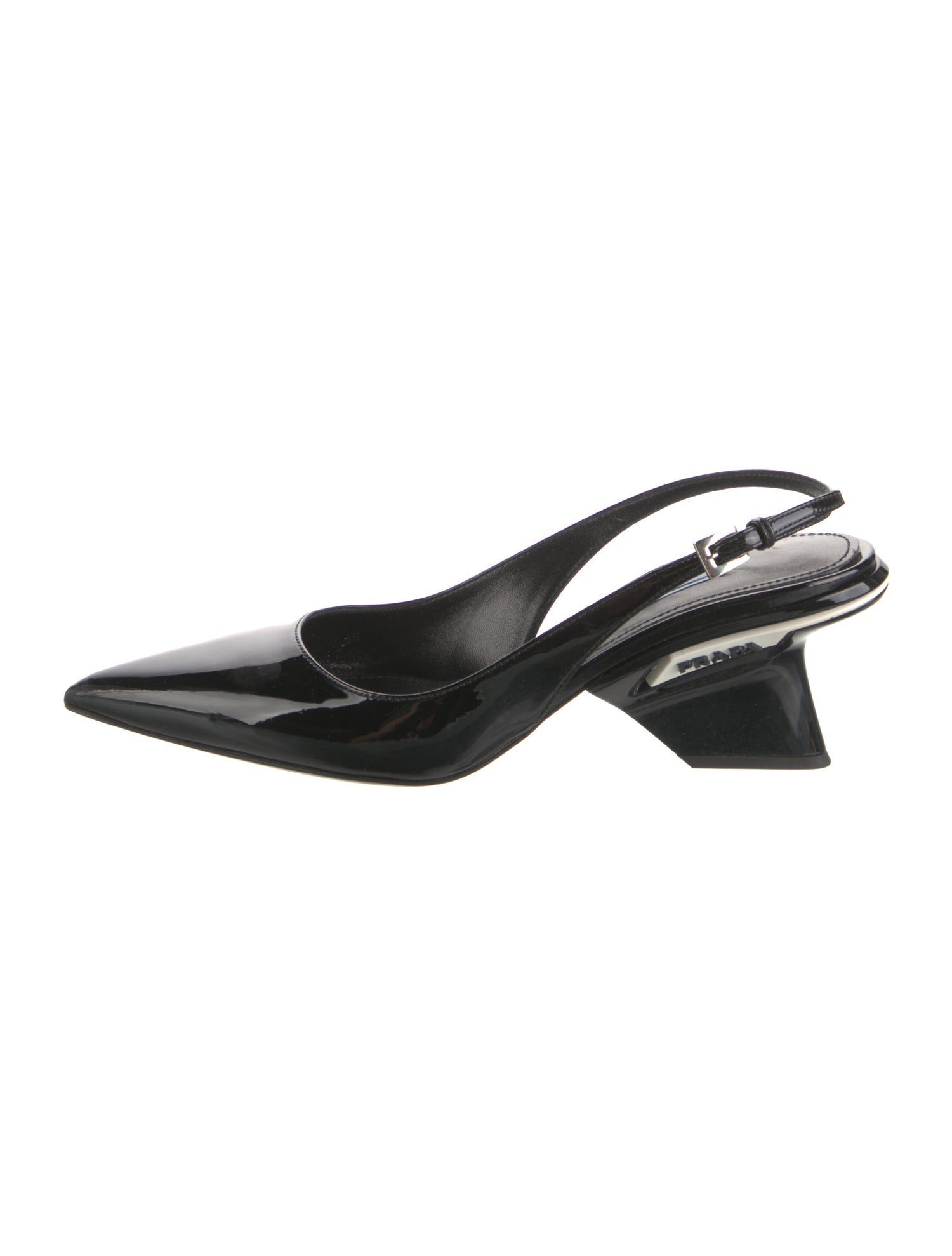 Prada Patent Leather Slingback Pumps