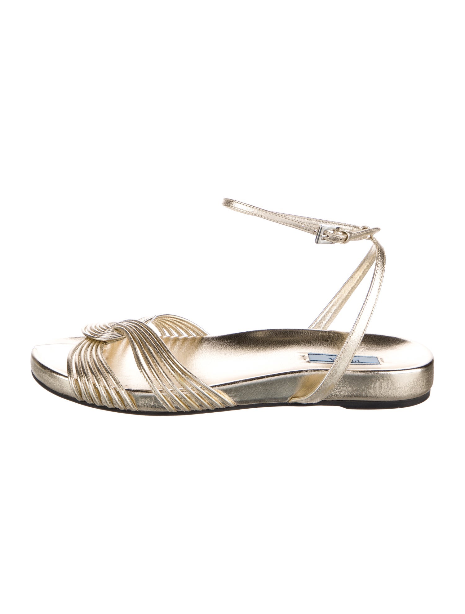 Prada Leather Slingback Sandals