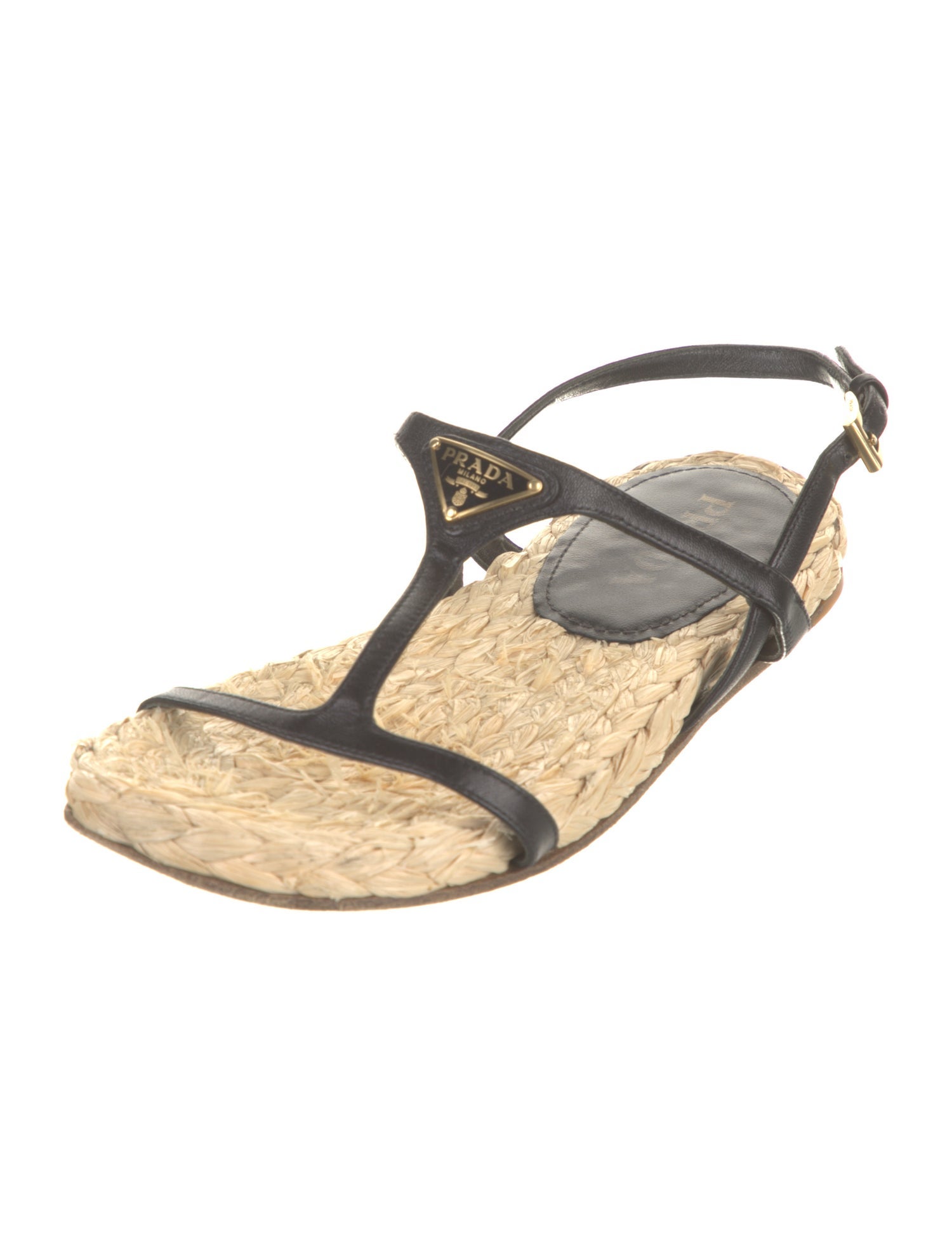 Prada Leather Espadrilles