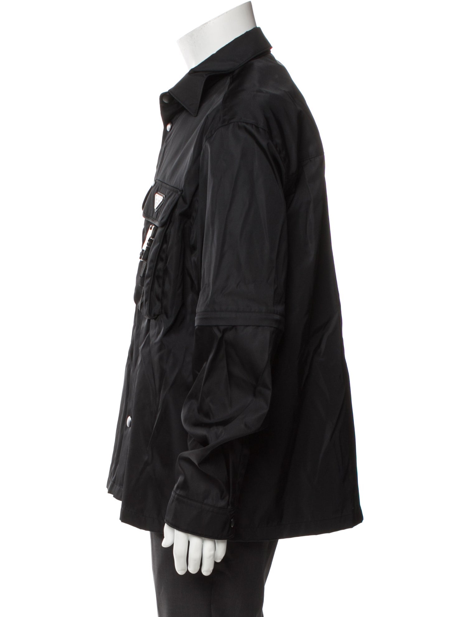 Prada 2021 Enameled Metal Triangle Shirt