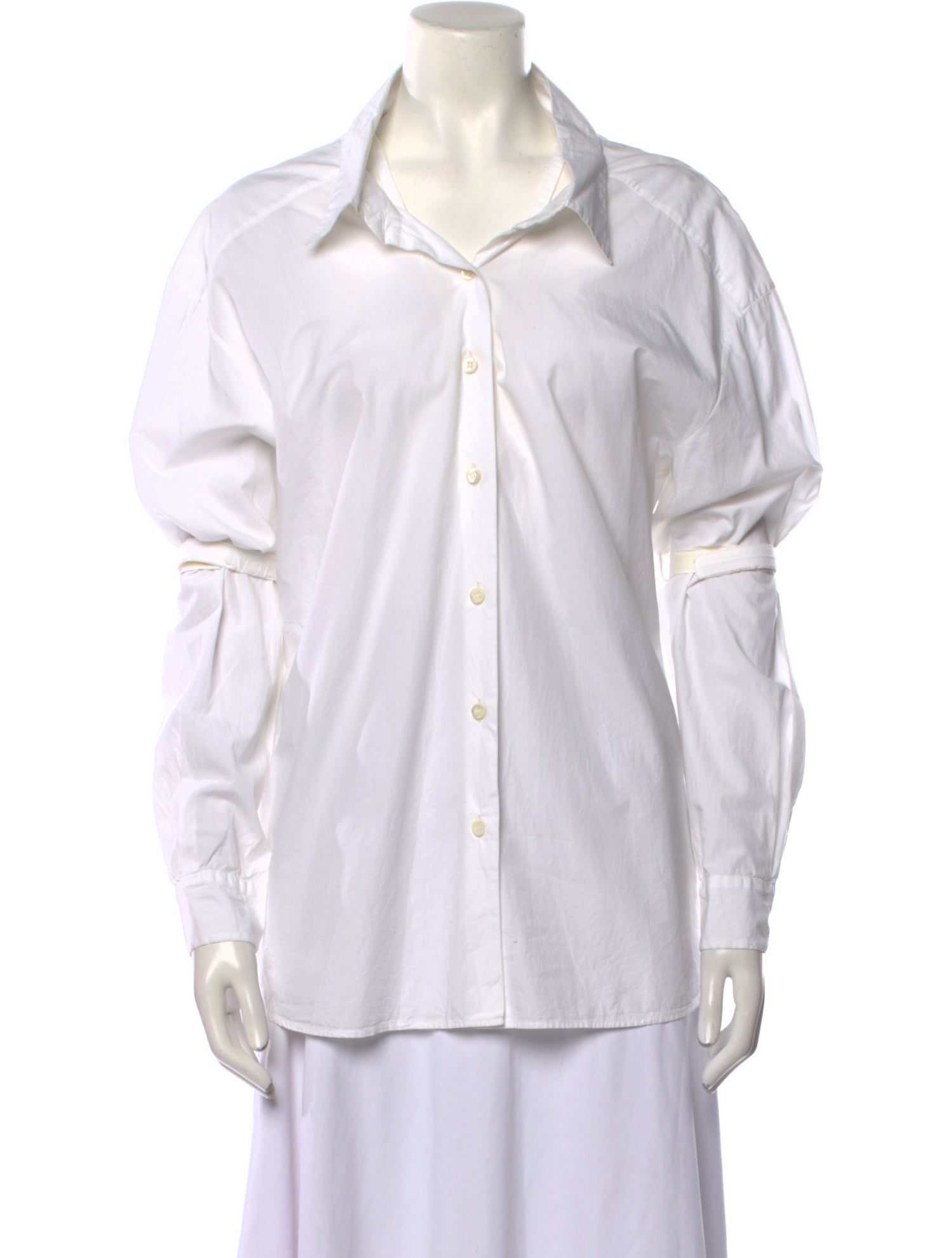 Prada 2017 Long Sleeve Button-Up Top