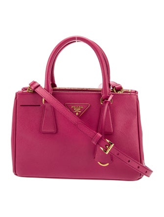 Prada Saffiano Lux Leather Galleria Double Zip Mini