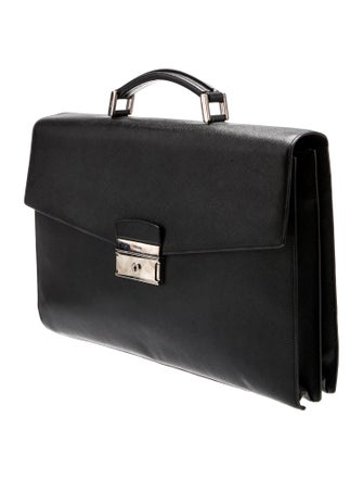 Prada Saffiano Cuir Leather Briefcase