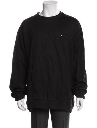 Prada 2022 Enameled Metal Triangle Sweatshirt