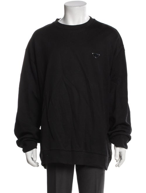 Prada 2022 Enameled Metal Triangle Sweatshirt