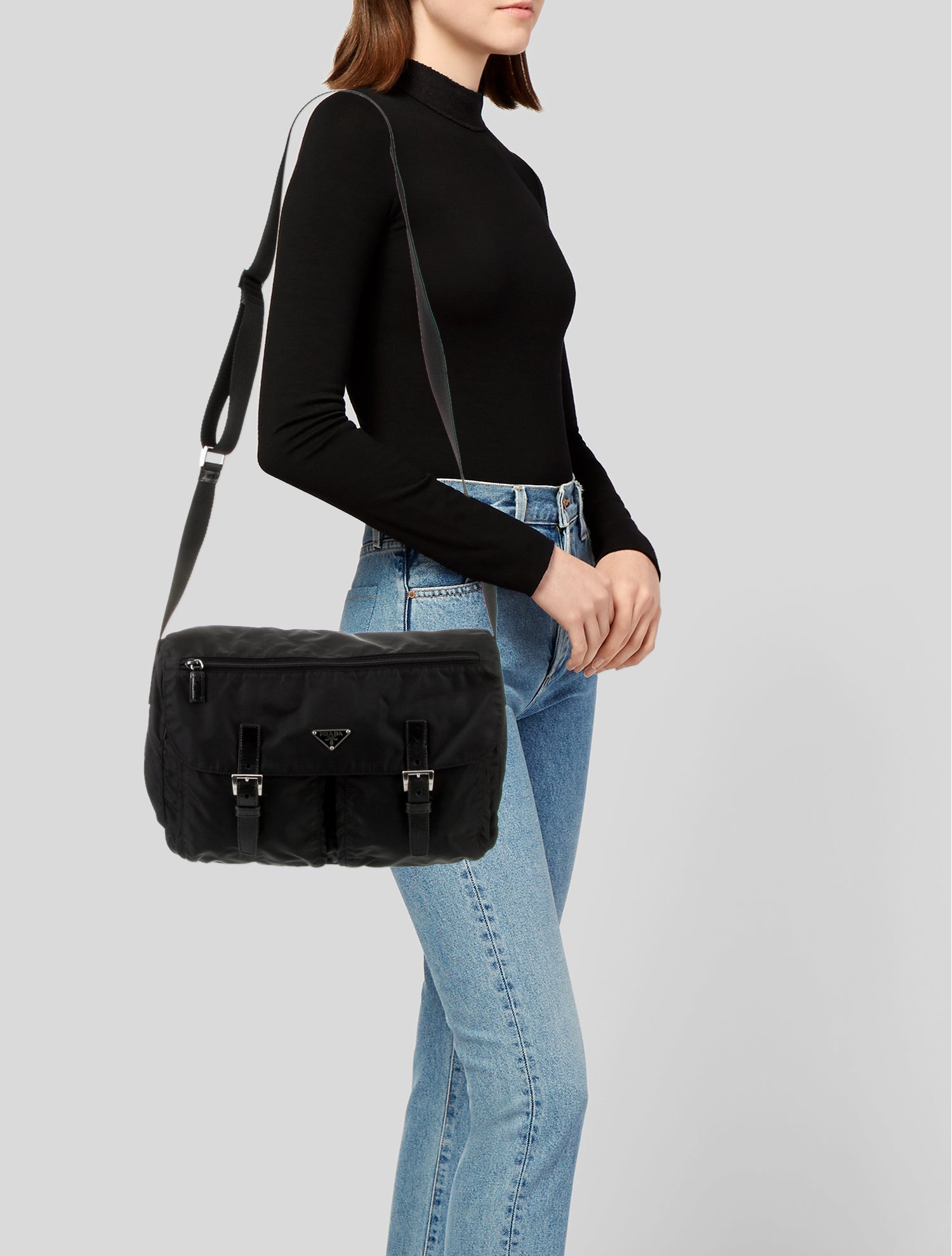 Prada Tessuto Nylon Messenger Bag