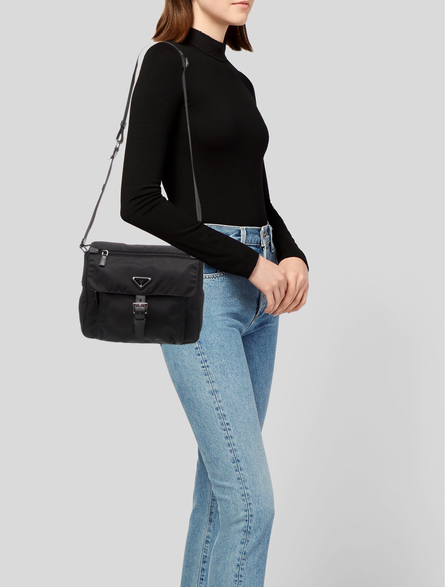 Prada Tessuto Nylon Messenger Bag