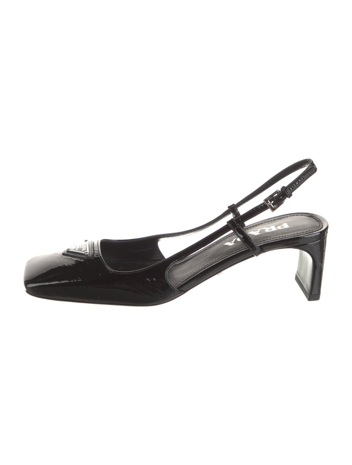Prada Patent Leather Slingback Pumps