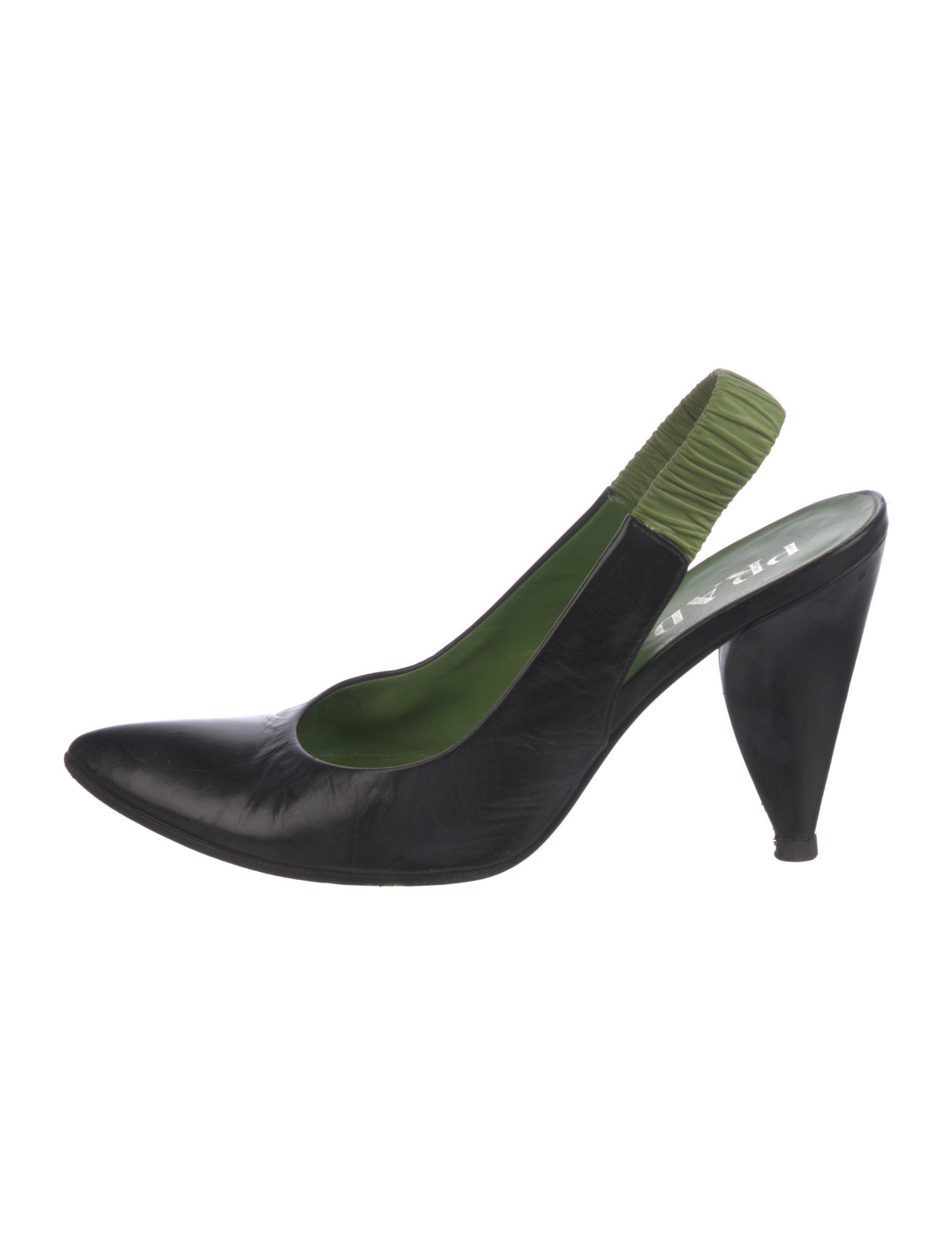Prada Leather Slingback Pumps